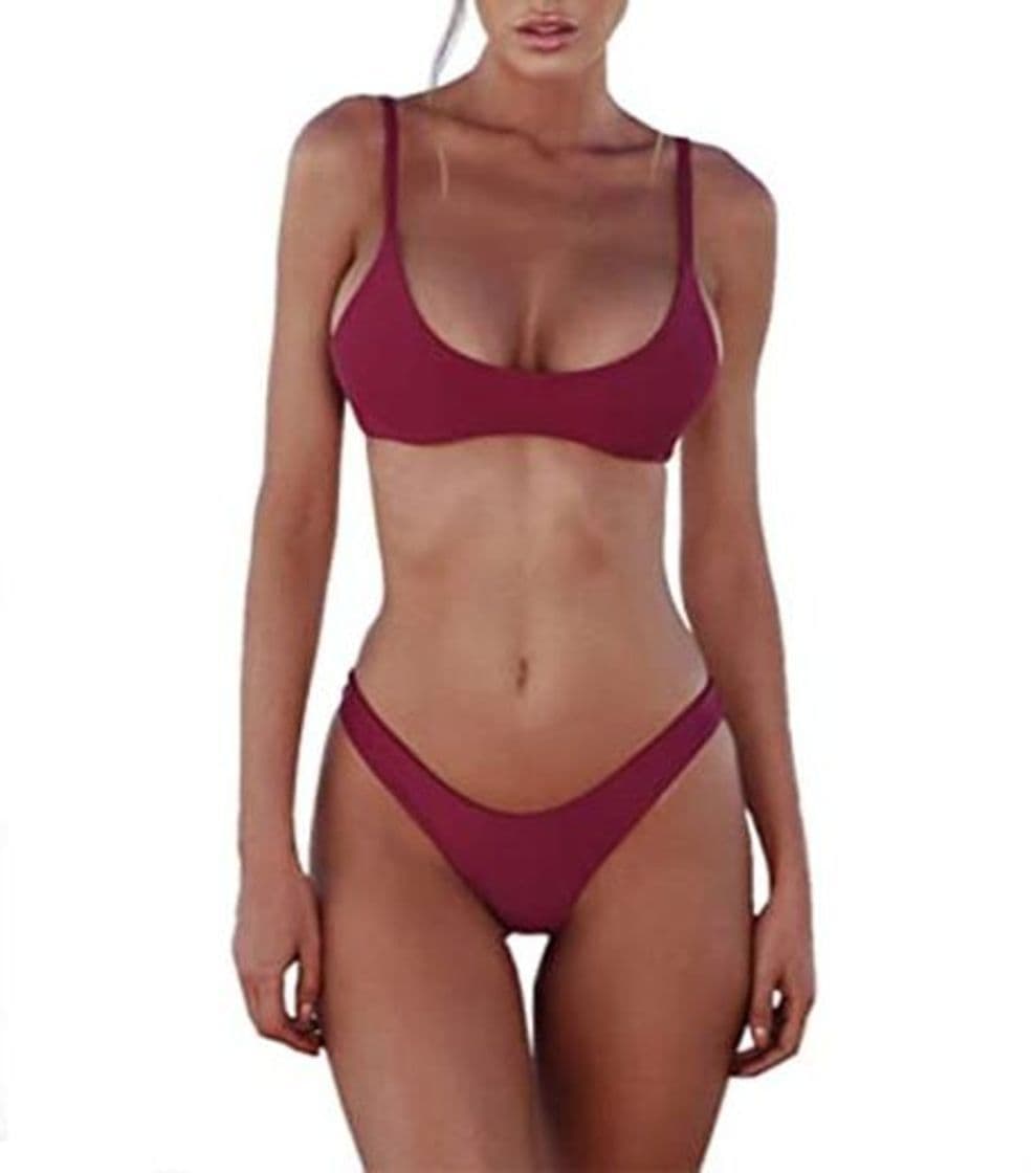 Product heekpek Bikinis Mujer 2019 Brasileños Bañador Ropa de Baño Push Up Dos Piezas con Relleno Traje de Baño de Tubo Color Liso