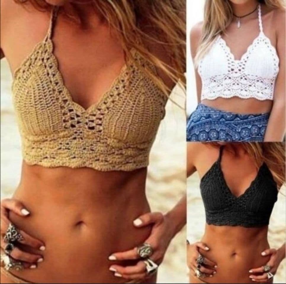 Moda Hermoso crop top tejido a crochet 💞💎