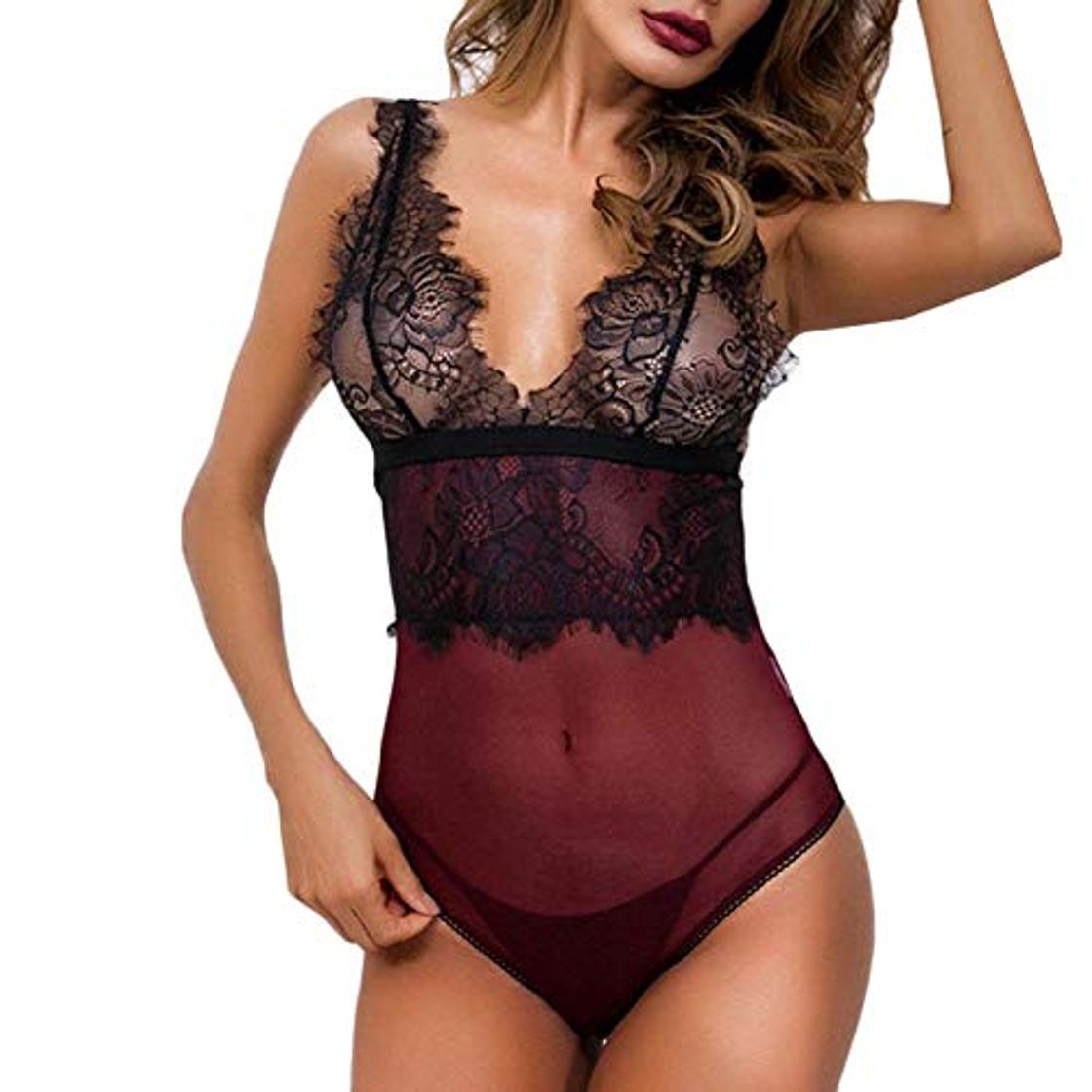 Fashion XQTX Ligueros para Lenceria Erotica Disfraces Mujeres Pestañas Encaje Langerie Ropa Interior