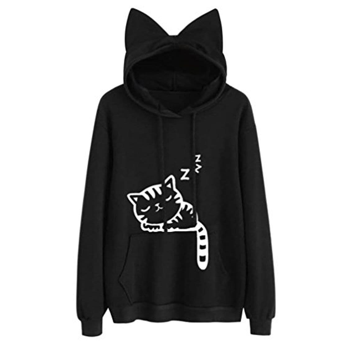 Producto K-youth Sudaderas Mujer Invierno otoño Sudadera Mujer Gato de Manga Larga Sudadera