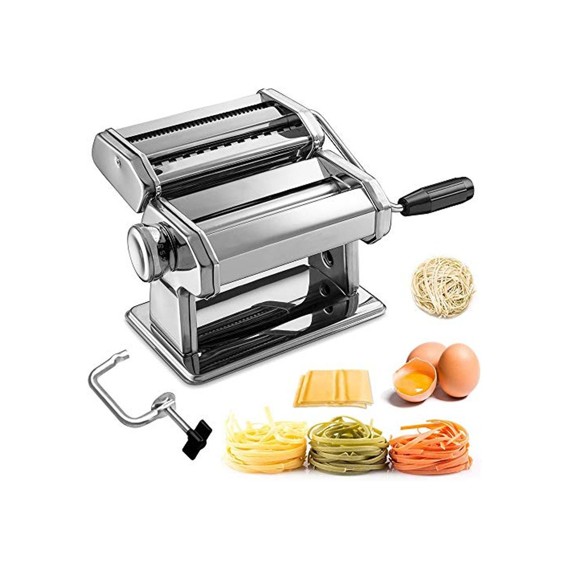 Producto Máquina para Hacer Pasta Fresca Manual Máquina de Cortar Pasta de Acero