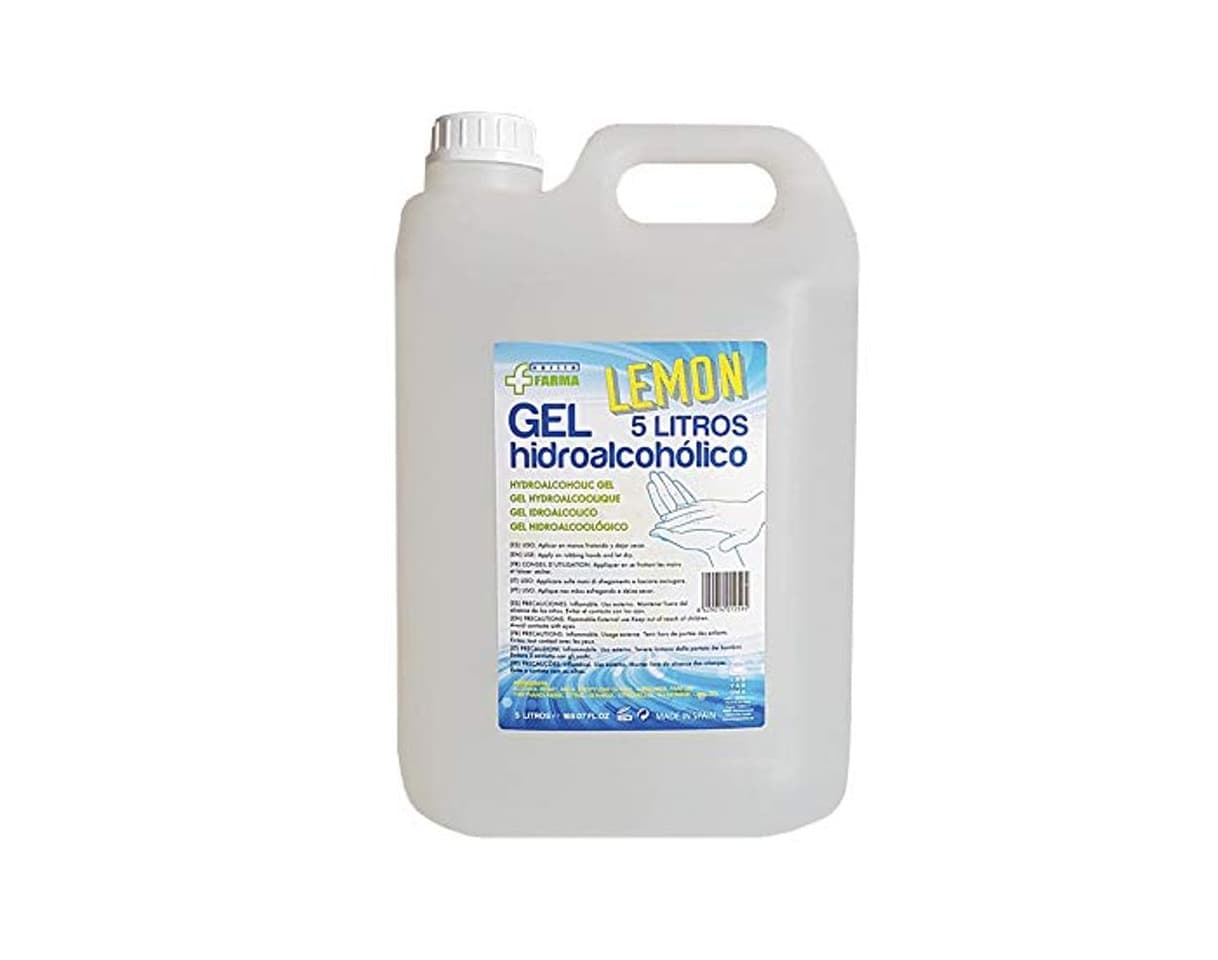 Producto Gel hidroalcohólico aroma limón 5L. Para manos