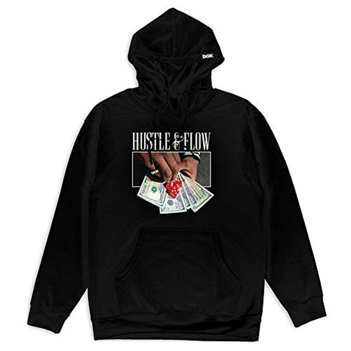 Product DGK Men's Flow Fleece Pullover Long Sleeve Hoodie Black S