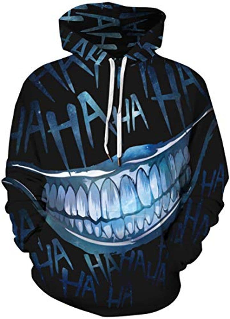 Fashion Chaos World Sudadera con Capucha 3D Impreso Hombre Unisex Halloween Cráneo Manga