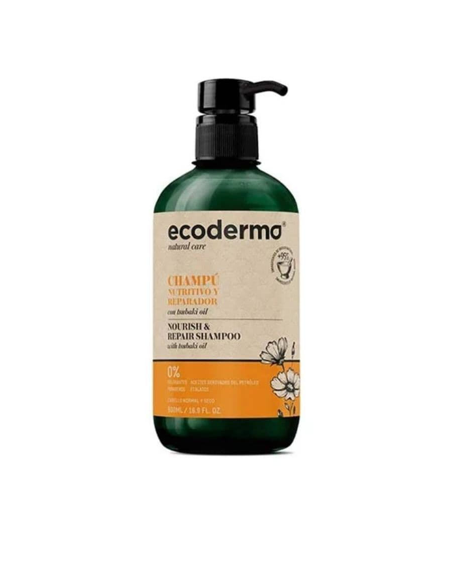 Moda Champú Nutritivo Y Reparador ECODERMA Con aceite de Tsubaki ...