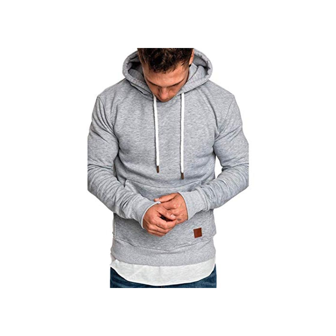 Moda Yvelands ¡Oferta Sudaderas con Capucha para Hombre Cosy Sport Outwear Sudadera con