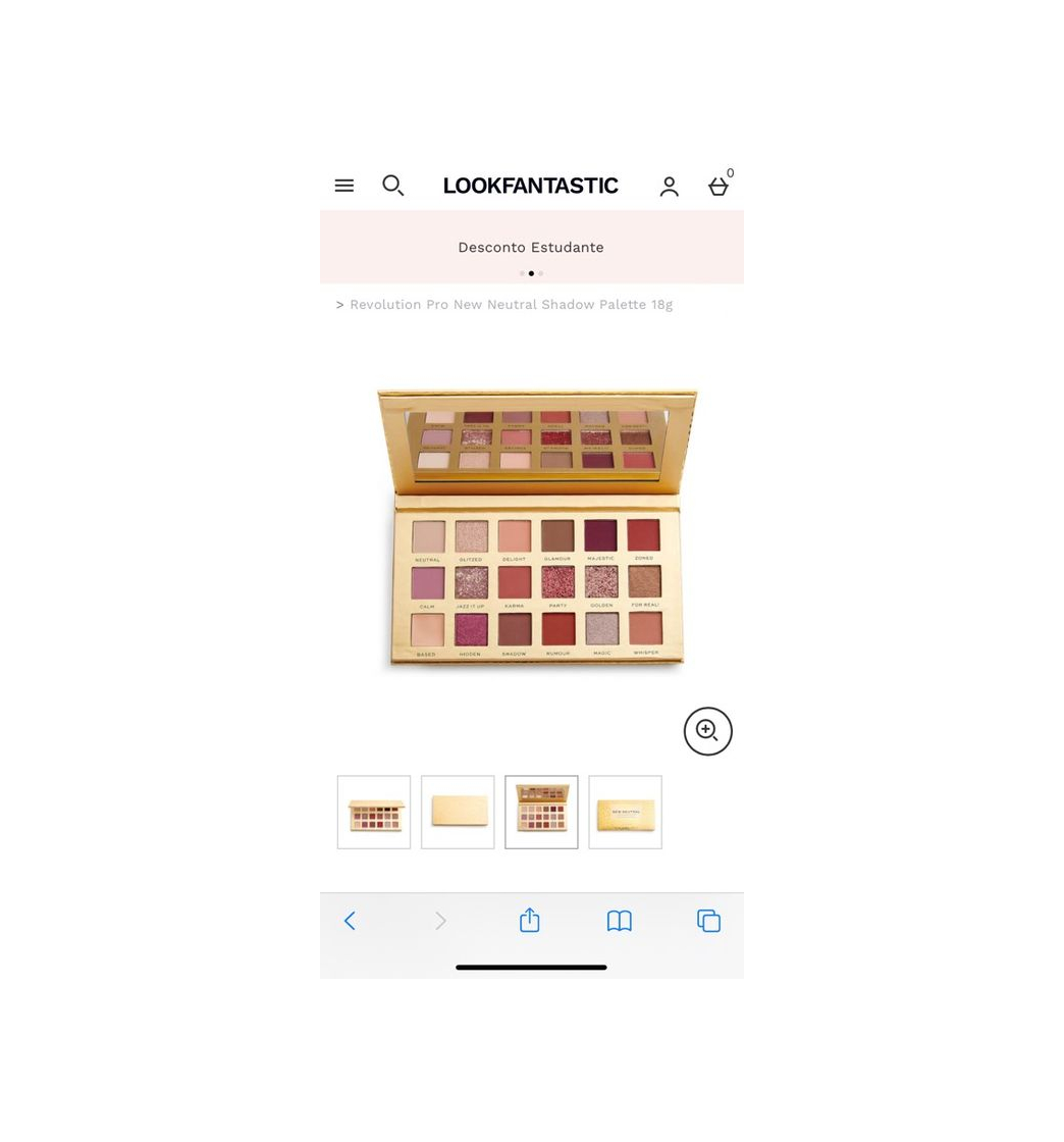 Product Revolution new neutral eyeshadow palette