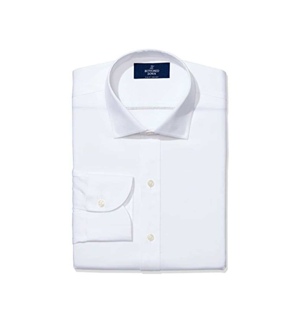 Fashion Marca Amazon – BUTTONED DOWN – Camisa de vestir de tejido pinpoint