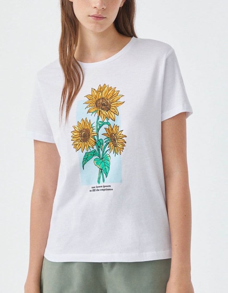 Moda Camiseta Girasoles| PULL&BEAR