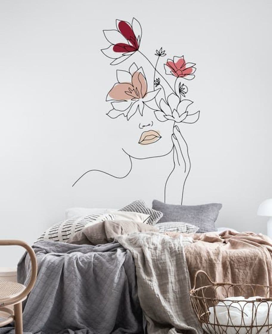 Moda Buy Line Art of Naked Woman wall mural - Free US shipping at ...