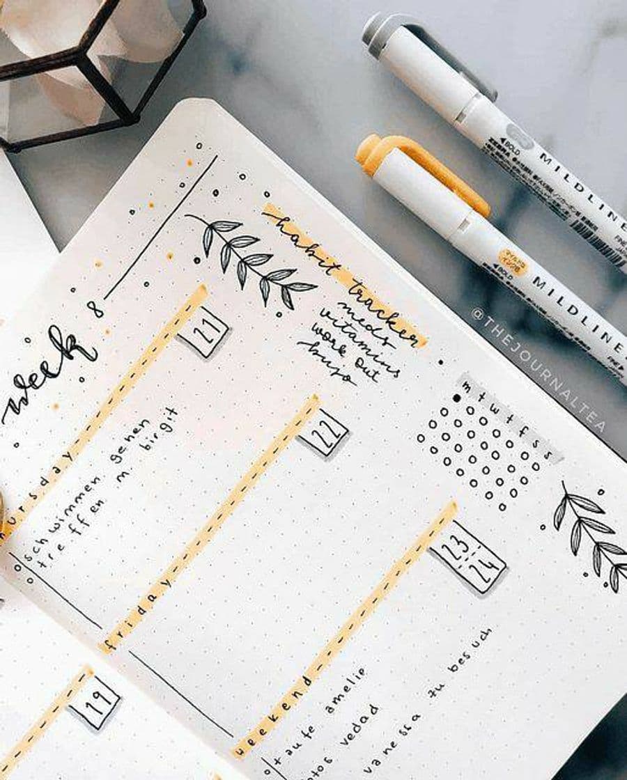 Fashion Inspiração BULLET JOURNAL 