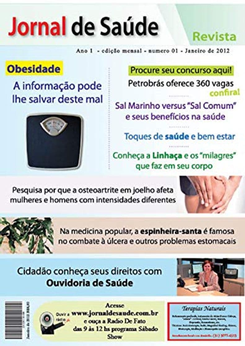 Libro Jornal de Saúde revista digital 01: Jornal de Saúde informação sobre saúde