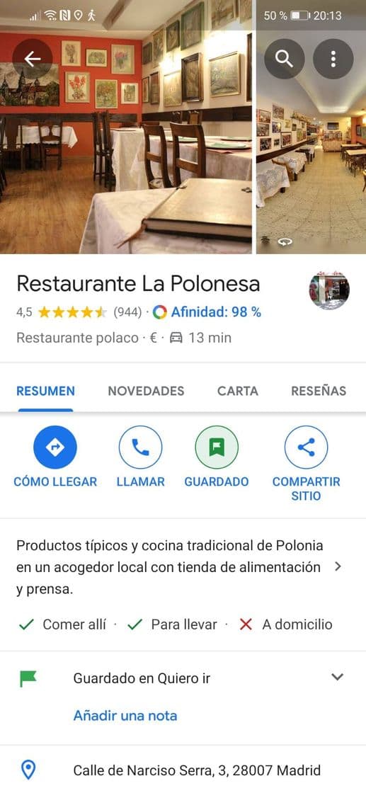 Restaurantes Restaurante la Polonesa