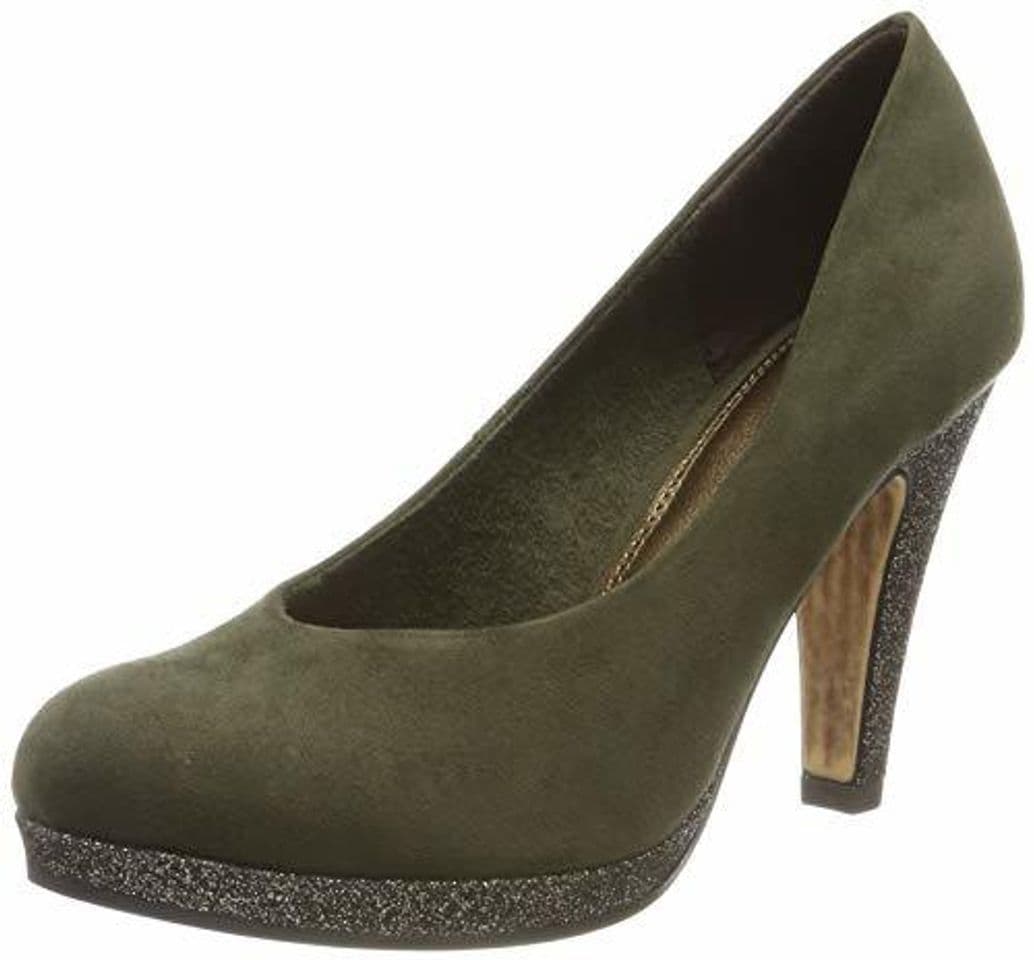 Fashion Marco Tozzi 2-2-22441-33, Zapatos con Plataforma para Mujer, Verde