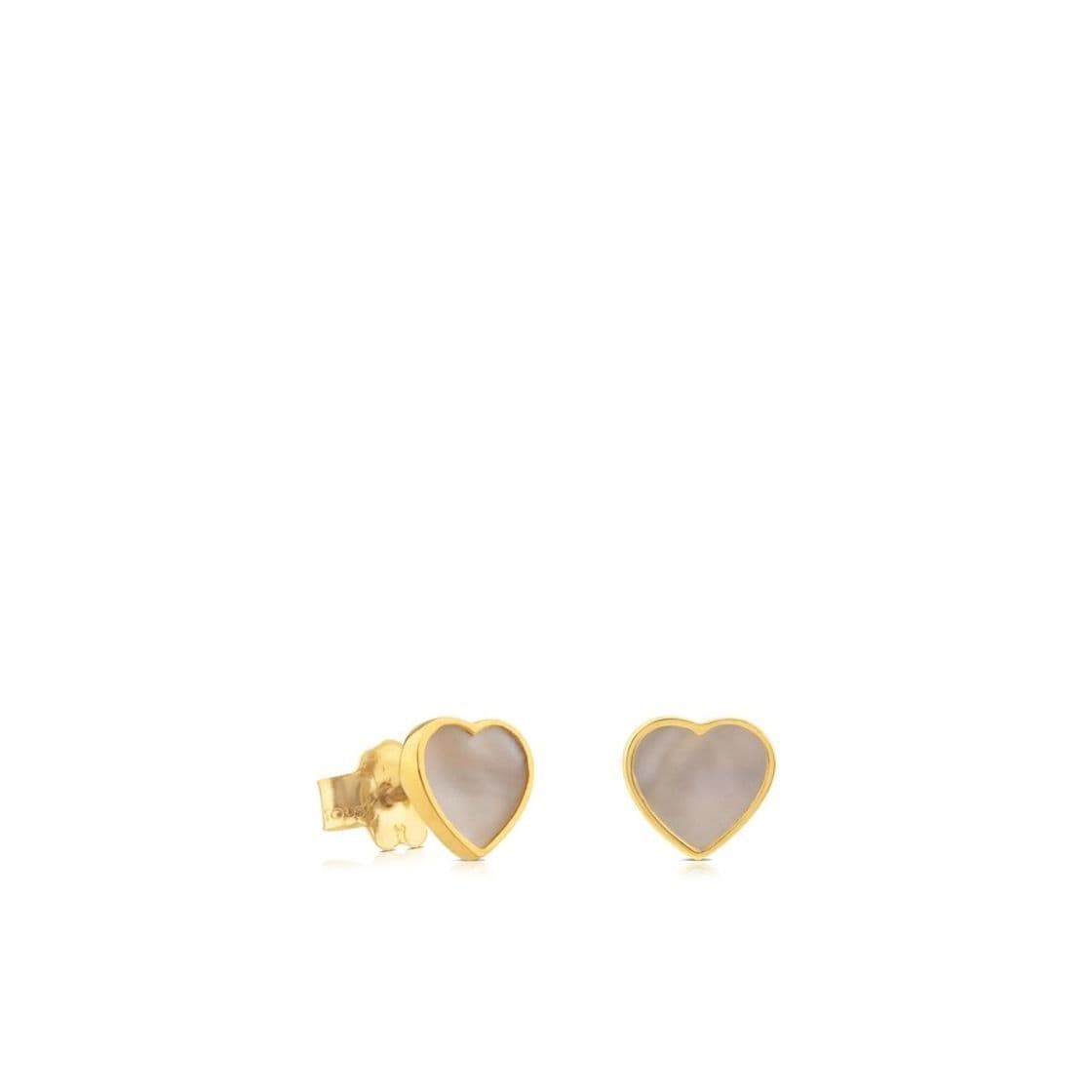 Product ARETES XXS CORAZÓN DE ORO Y NACAR
