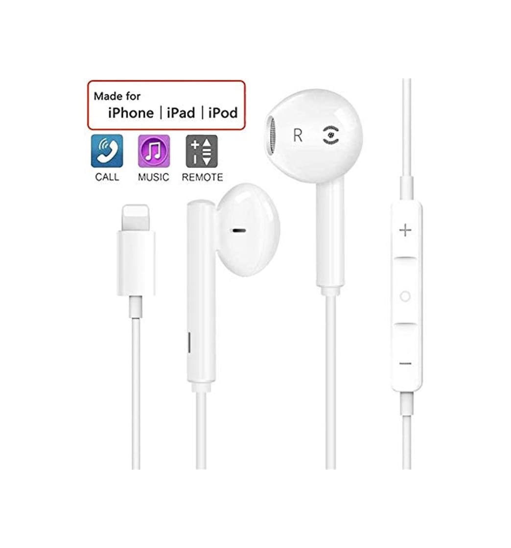 Product Auriculares para iPhone Auriculares para Control de Micrófono y Volumen con Cable