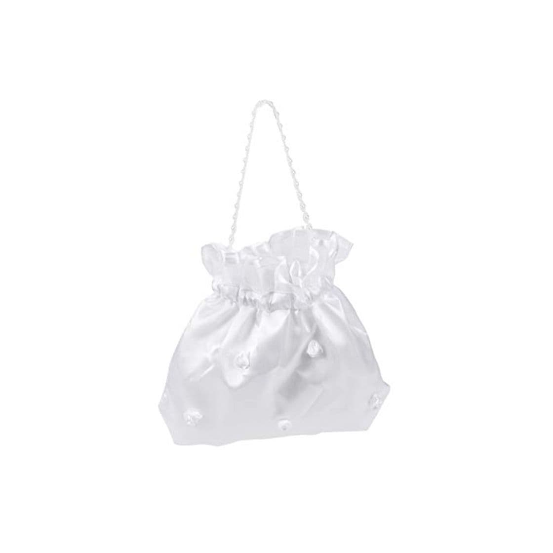 Product VORCOOL novia dama blanco satinado Flores Dolly bolsa bolso de mano