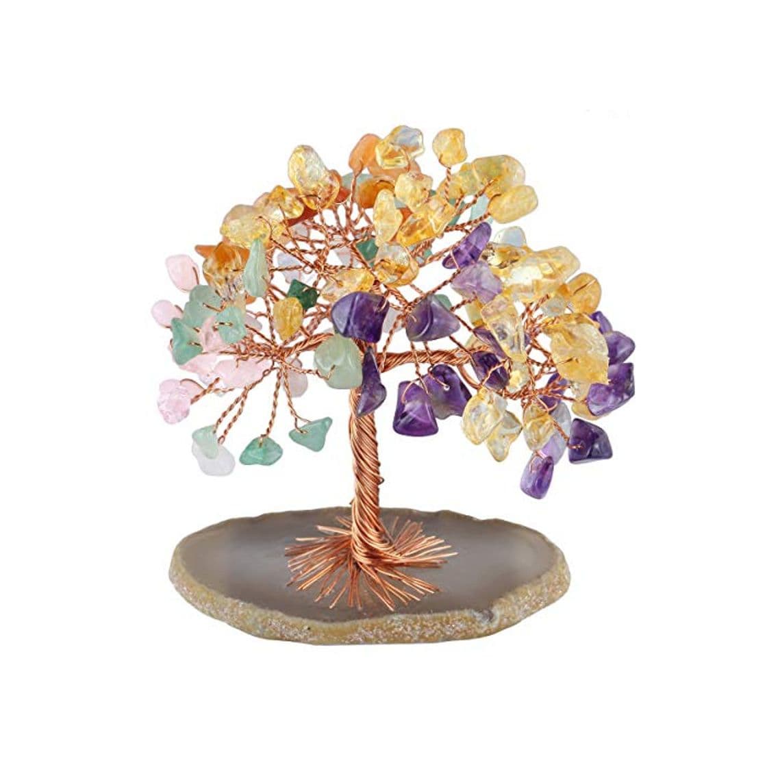 Product MookaiteDecor - Árbol de dinero con piedras preciosas de Feng Shui