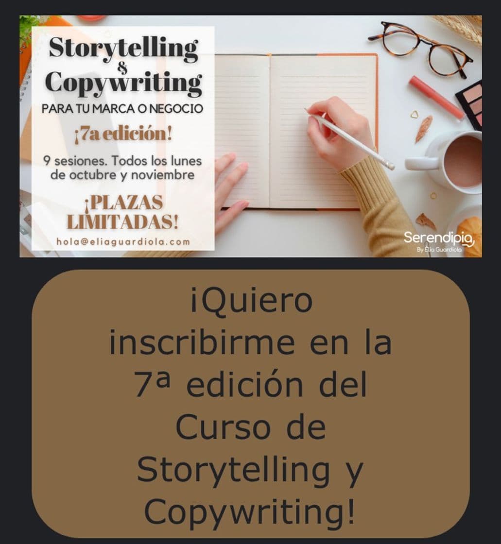 Moda Curso Storytelling y Copywriting. 7a Edición 