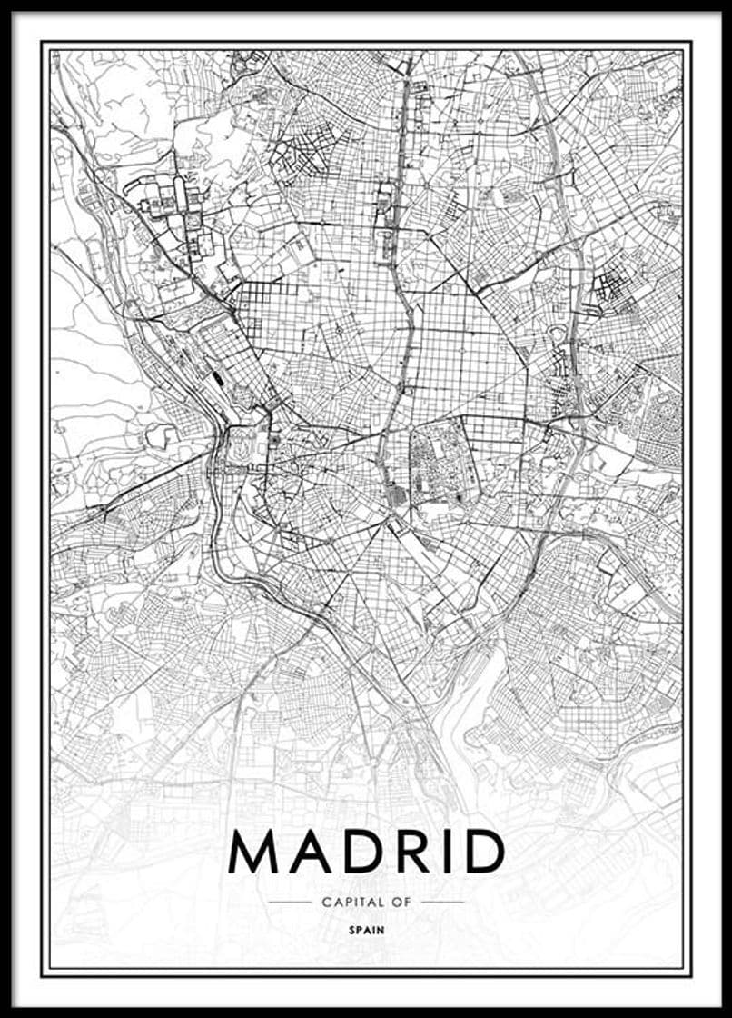 Moda MADRID map poster I DESENIO