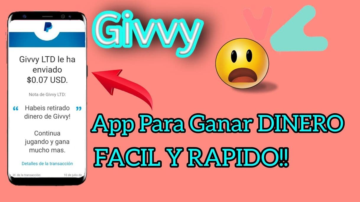 Moda Givvy aplicación para hacer dinero!! Te paga por PayPal