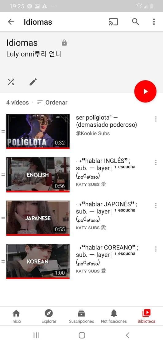 Fashion Mi playlist de idiomas bebes