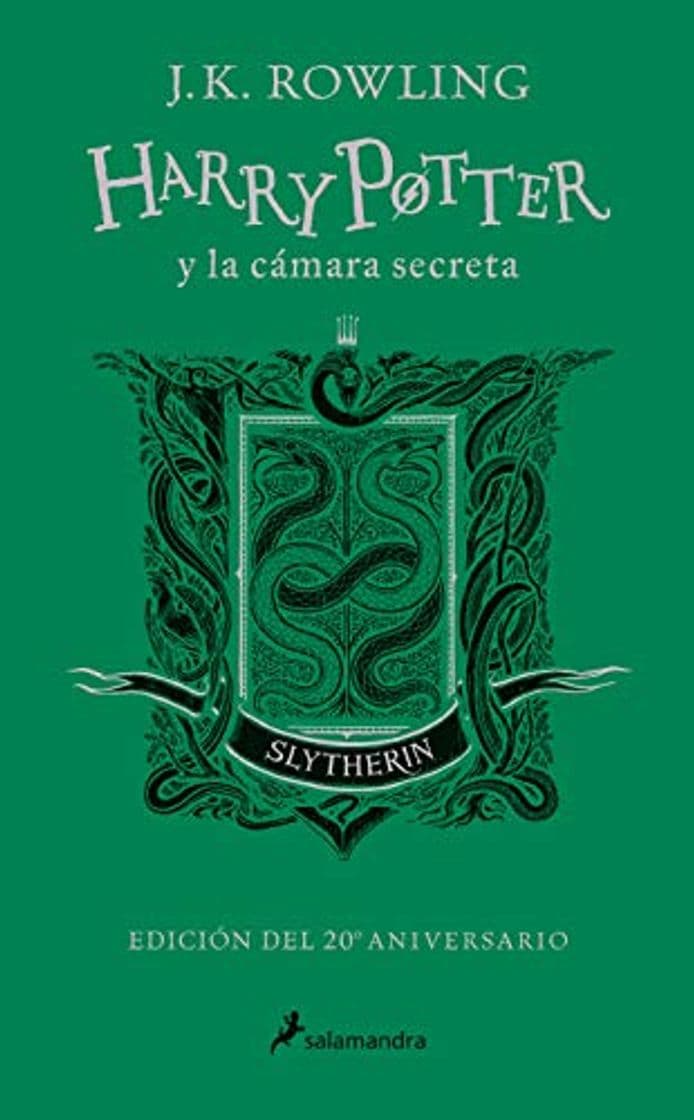 Libro Harry Potter y la cámara secreta. Slytherin: Verde