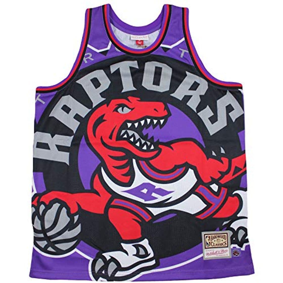 Moda Mitchell & Ness Toronto Raptors Lilac Big Face Jersey Swingman NBA HWC Basketball Trikot