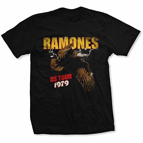 Moda Rock Off The Ramones Tour 1979 Oficial Camiseta para Hombre