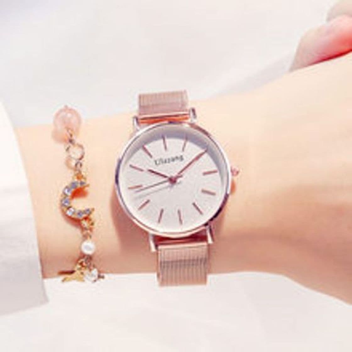 Producto WZFCSAEAE Rose Gold Watch Relojes Mujer Acero Inoxidable Ladies Reloj Mujer 2018