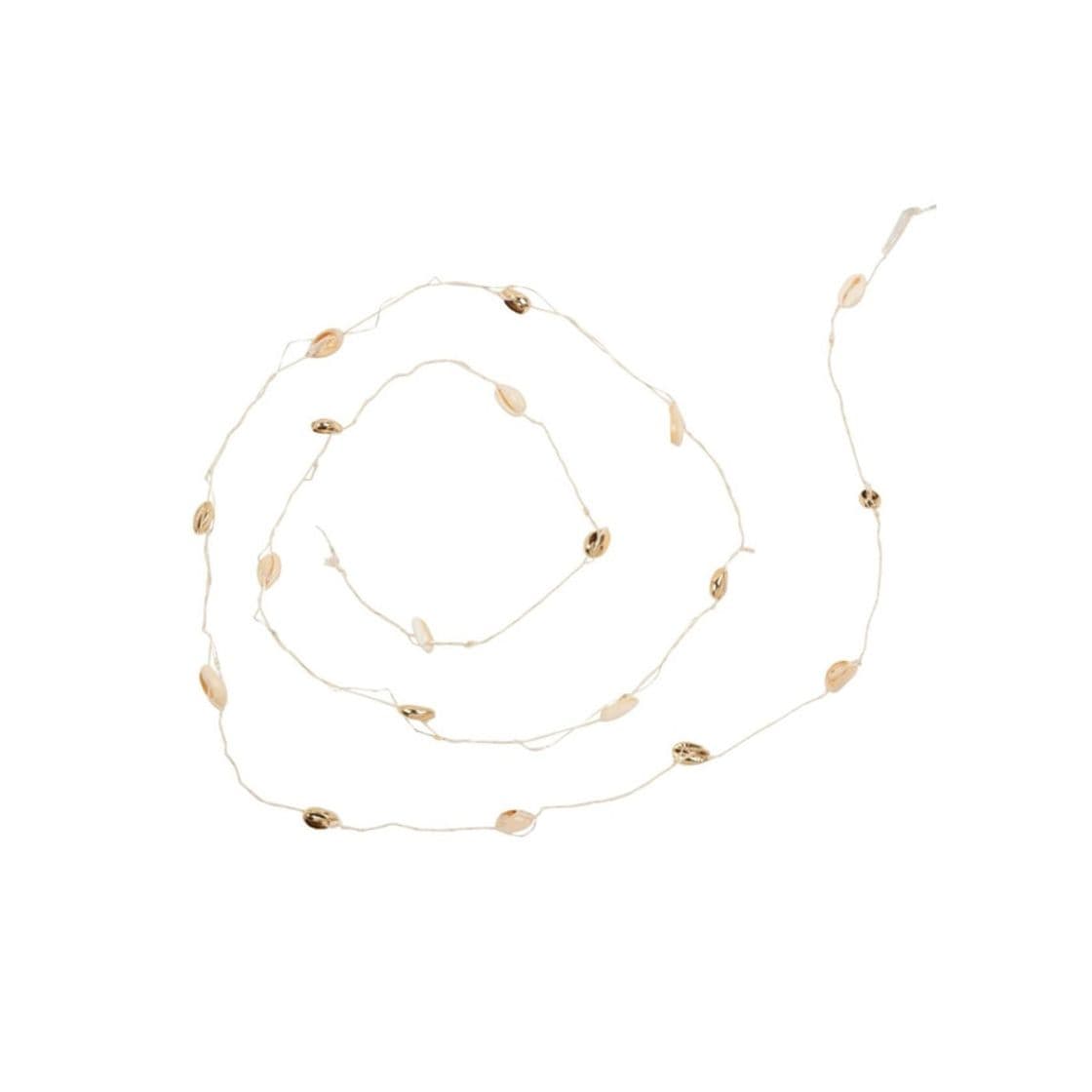 Producto 20 LED White and Gold Shell Cord Fairy Lights