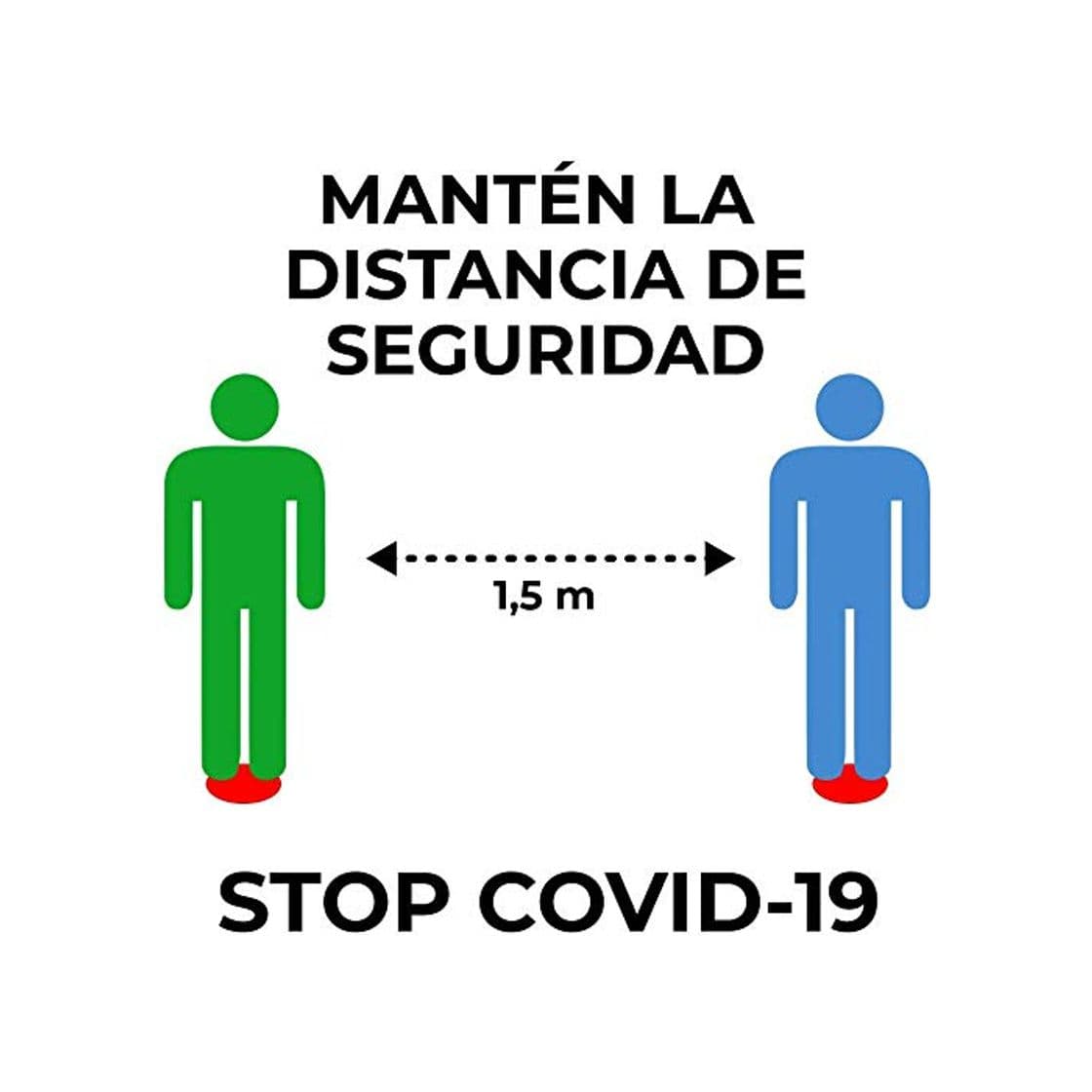 Product Señalización personalizada distancia de seguridad COVID-19 - Medidas de seguridad contra el