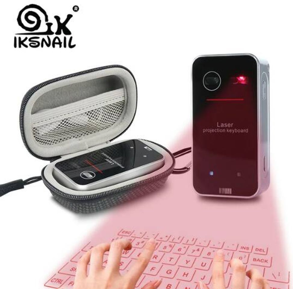 Moda  ↖↖Teclado láser Bluetooth IKSNAIL.↗↗