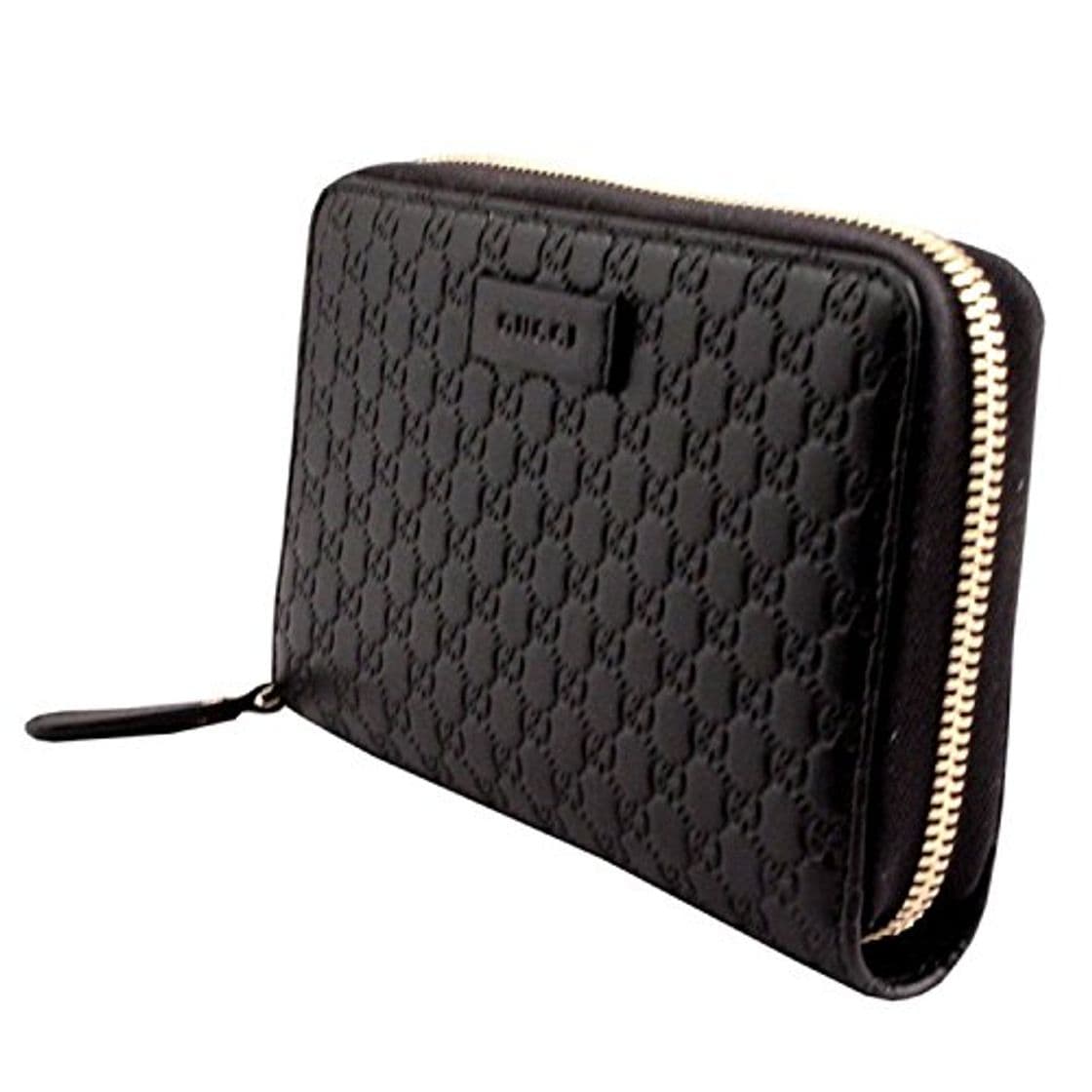 Product GUCCI microguccissima Cartera De Piel Redondo Cremallera Cartera Negra 449391 bmj Mochila