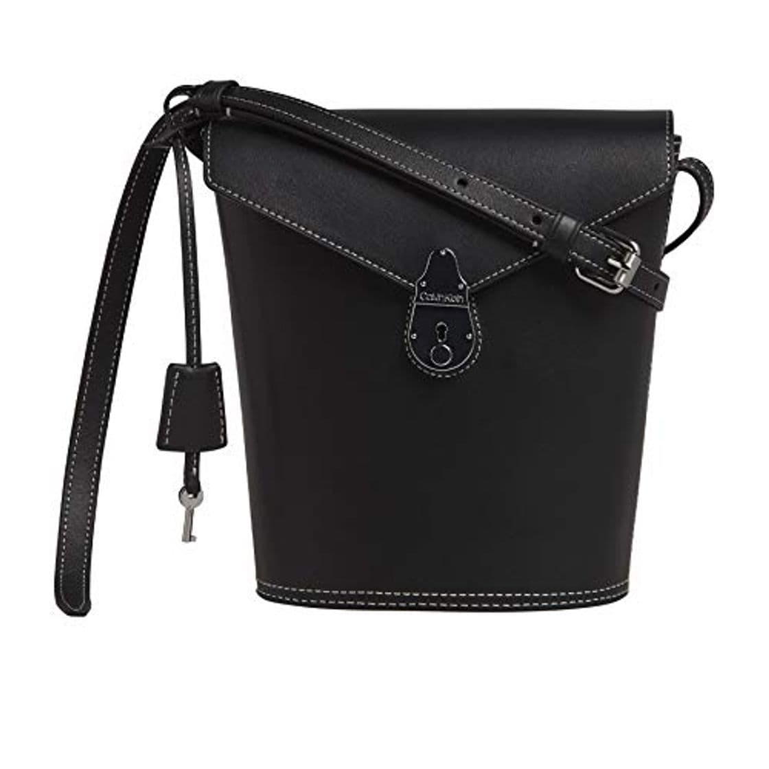 Moda Calvin Klein Locked Small Bucket - Bolso de mano para mujer