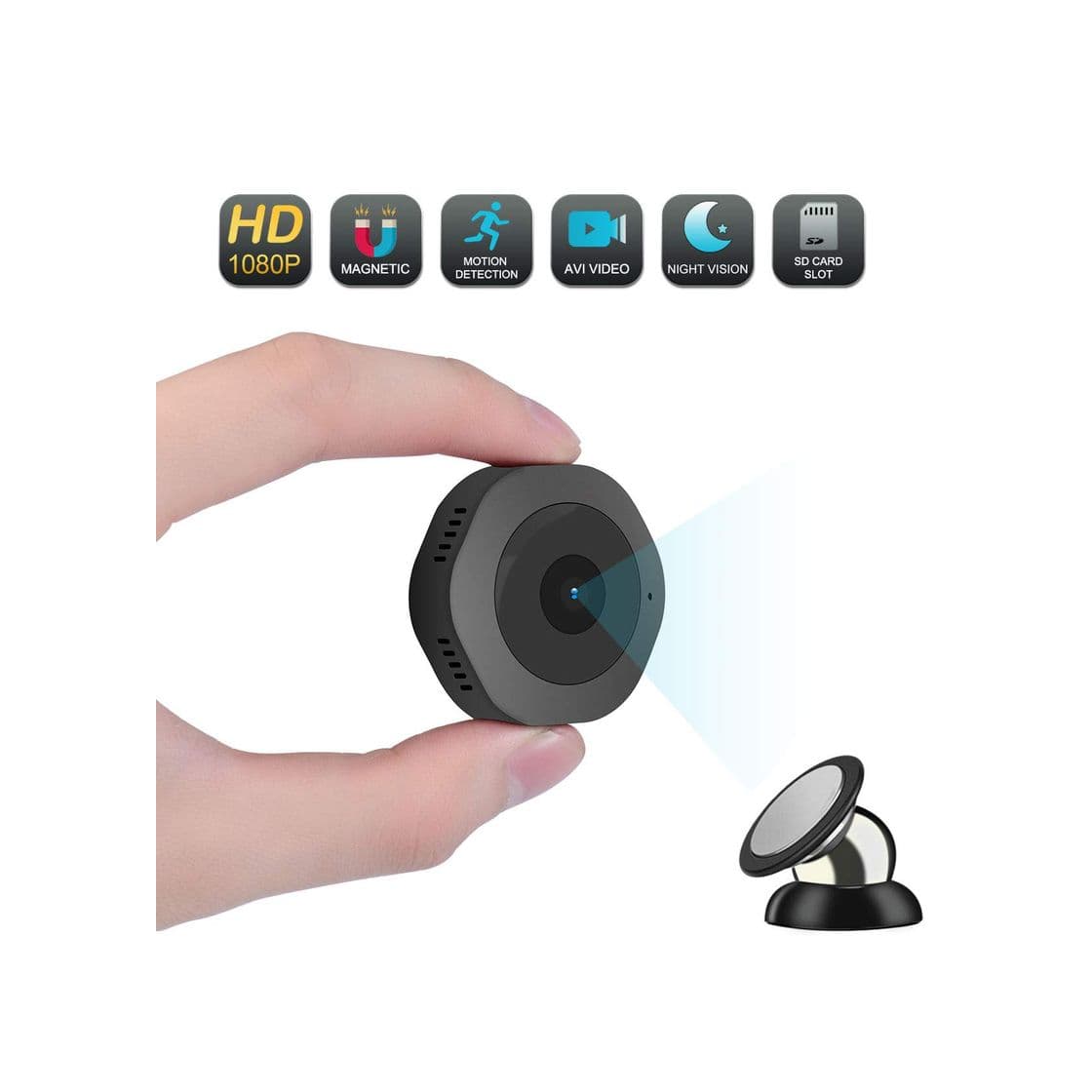 Product ODLICNO Mini cámara de Seguridad WiFi Inalámbrica Cámara Oculta HD 1080P Mini