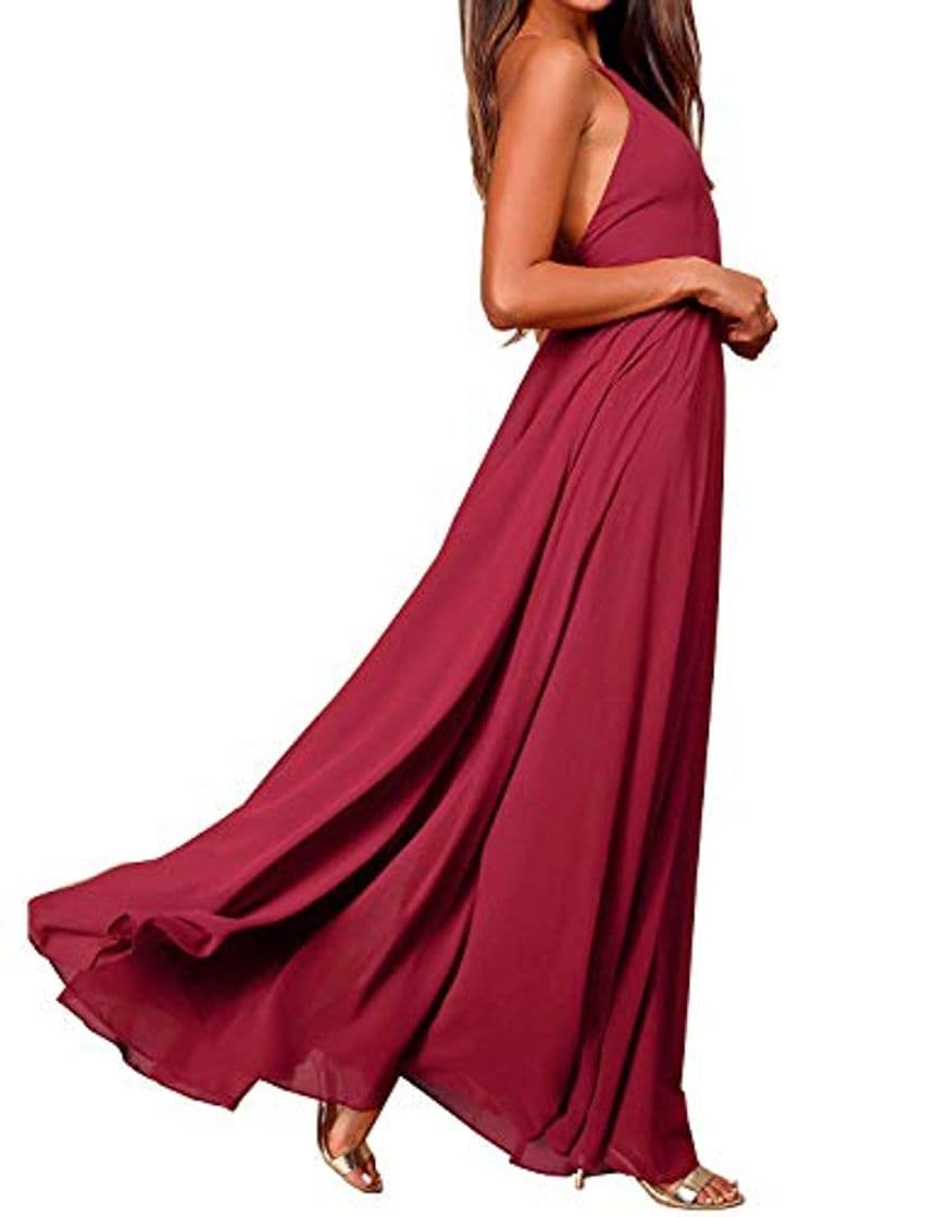 Fashion FANCYINN Mujeres Spaghetti Strap Summer Prom Vestidos Largos Dama de Honor Formal Long Holiday Party Vestido de Noche