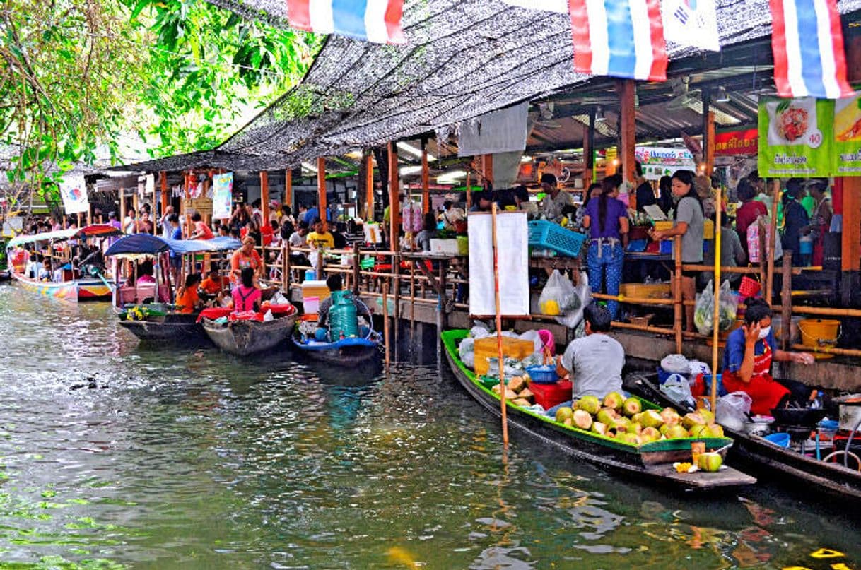 Lugar Mercado flotante Khlong Lad Mayom