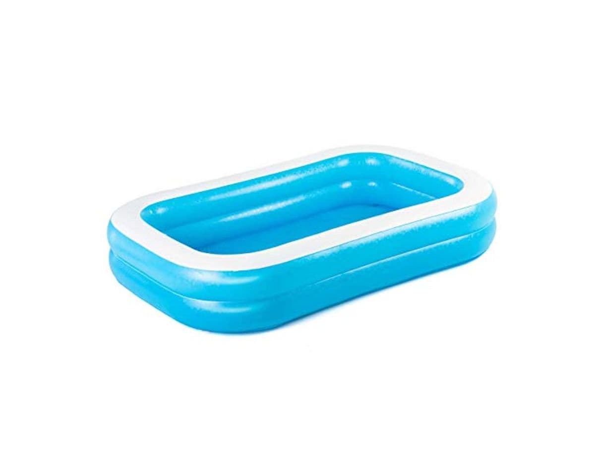 Product Bestway Family, Pool rechteckig für Kinder, Leicht aufbaubar, Blau, 262x175x51 cm Piscina