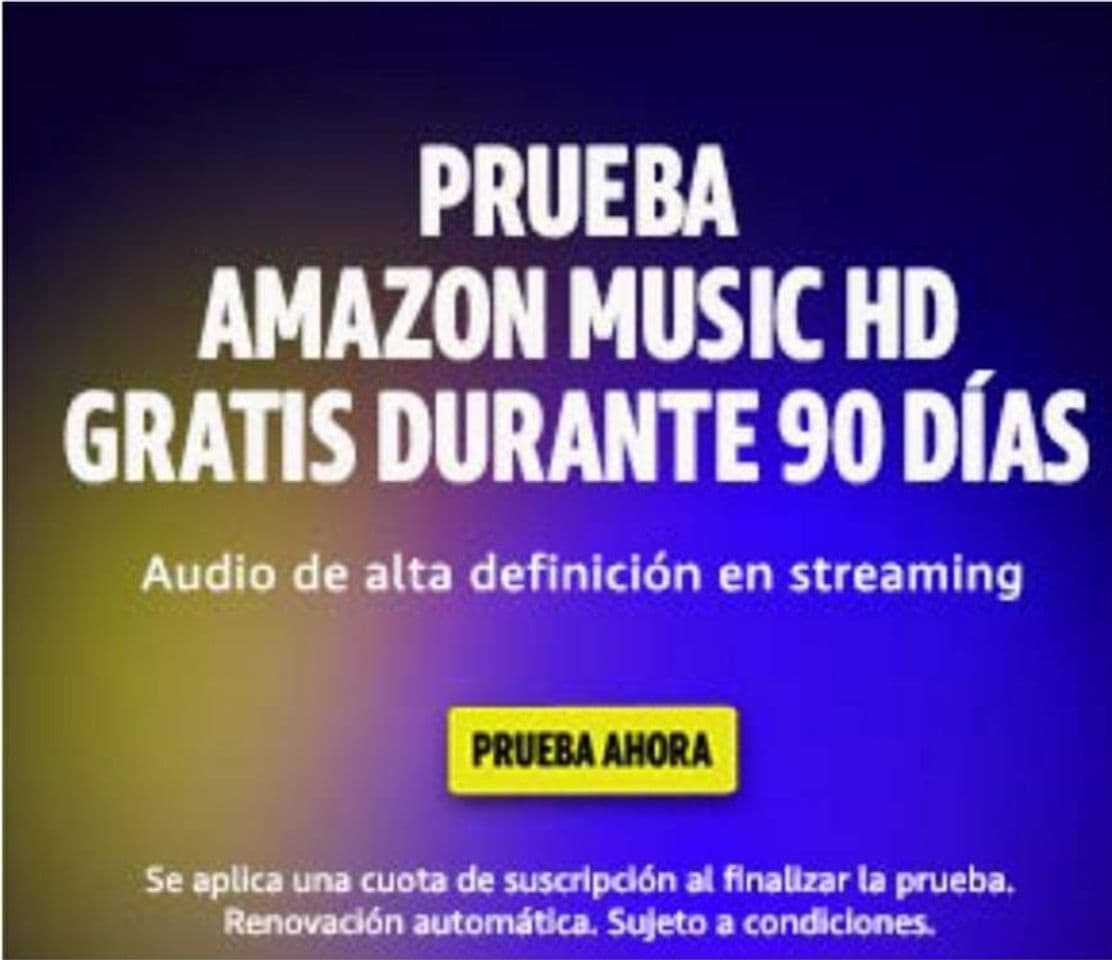 Moda 90 Días Gratis de Amazon musica