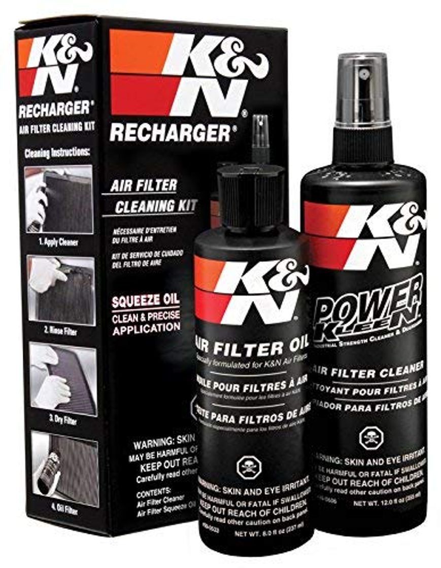 Product K&N Kit de Limpieza del Filtro de Aire 204 ml y 355