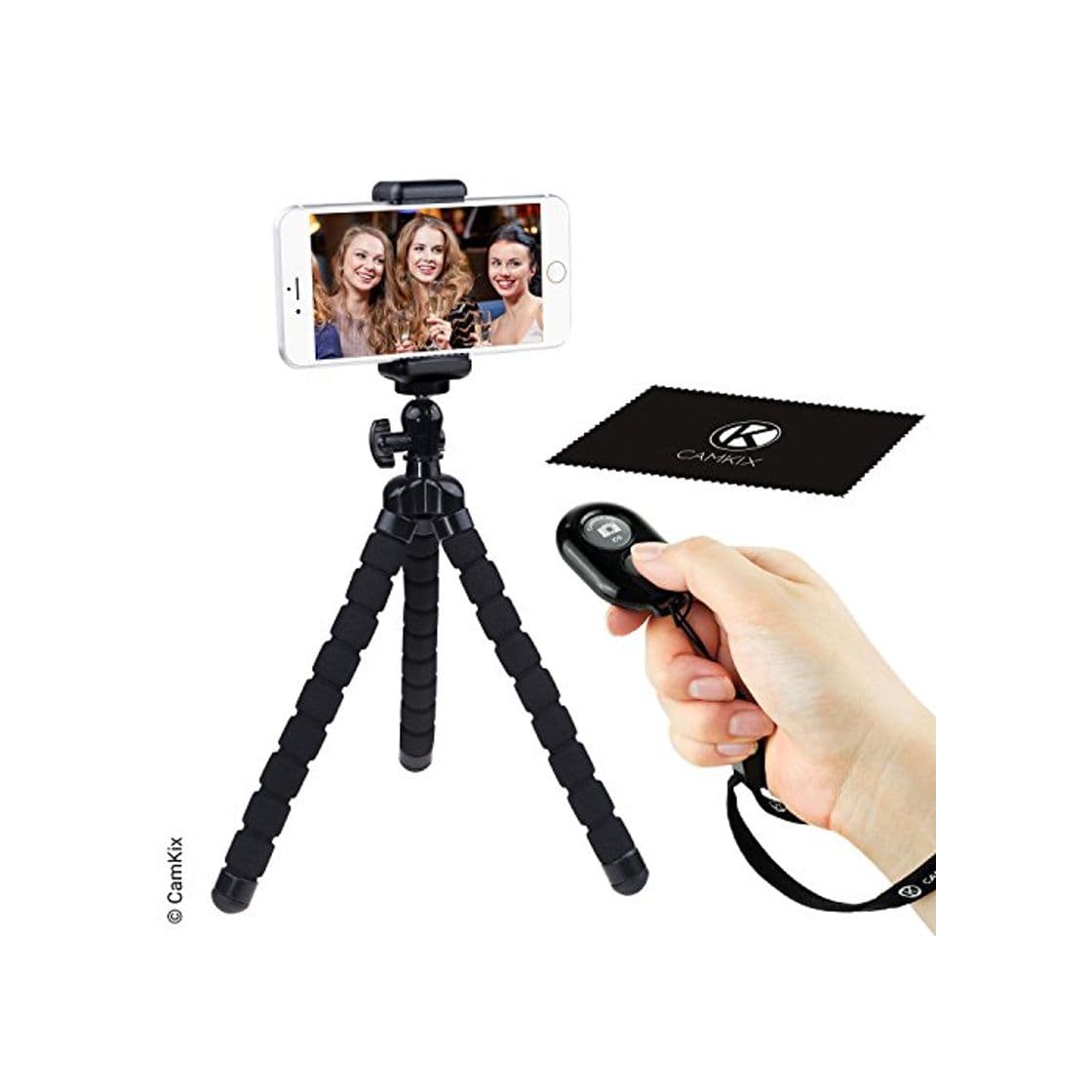 Producto Telefono Celular Flexible Tripode y Bluetooth Control Remoto para Camara Obturador -