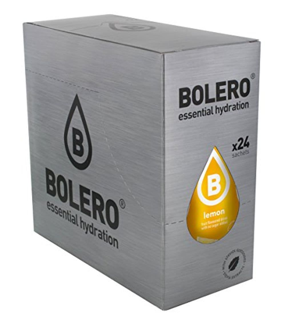 Producto Bolero Bebida Instantánea sin Azúcar, Sabor Limón - Paquete de 24 x