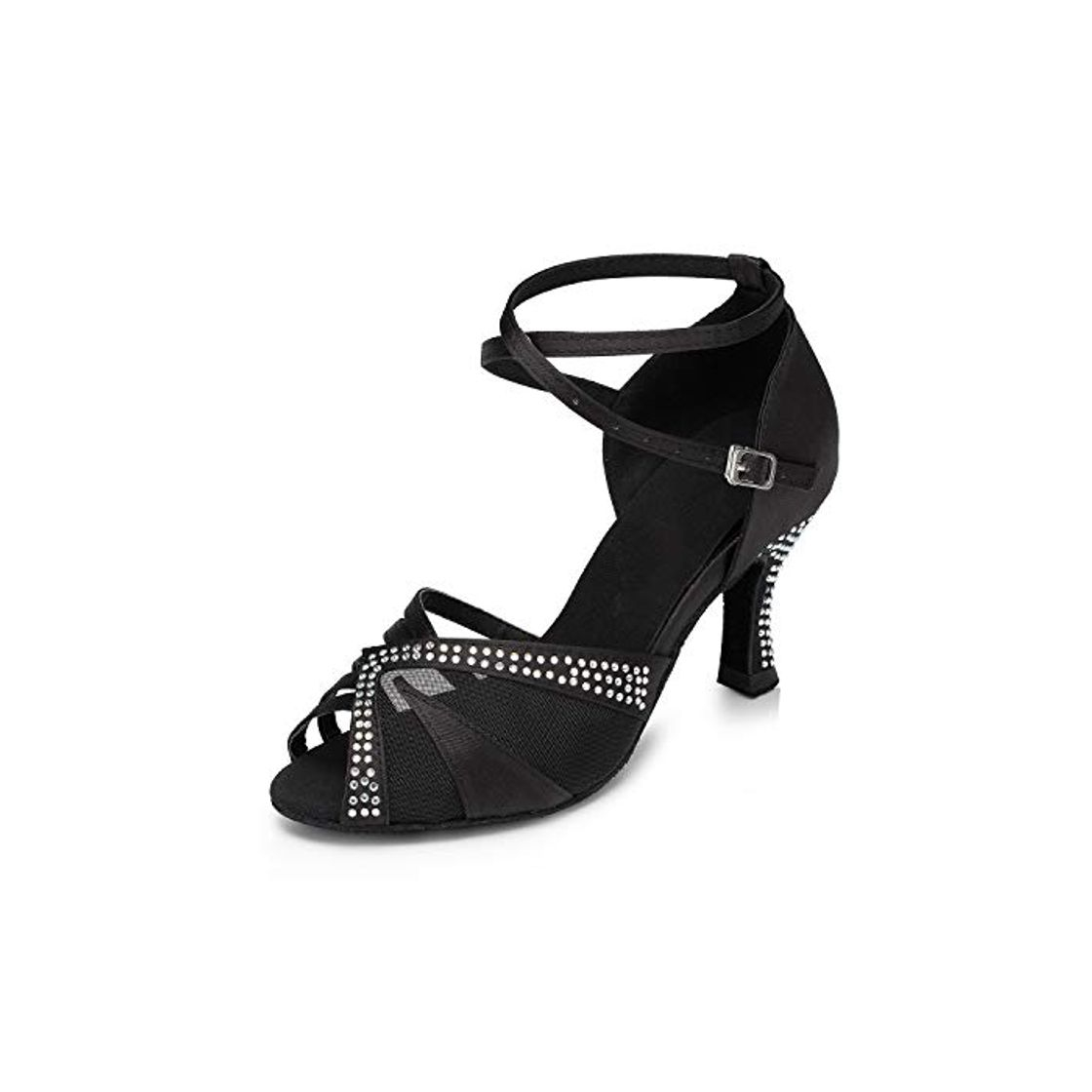 Fashion Naudamp Zapatos de Baile de Salón Latino para Mujer con Diamantes de