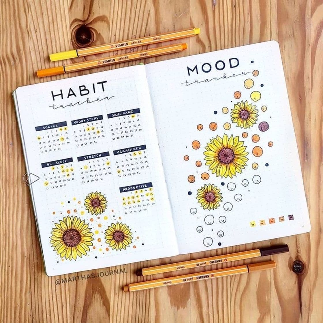 Moda 🌻 Habit + Mood Trackers