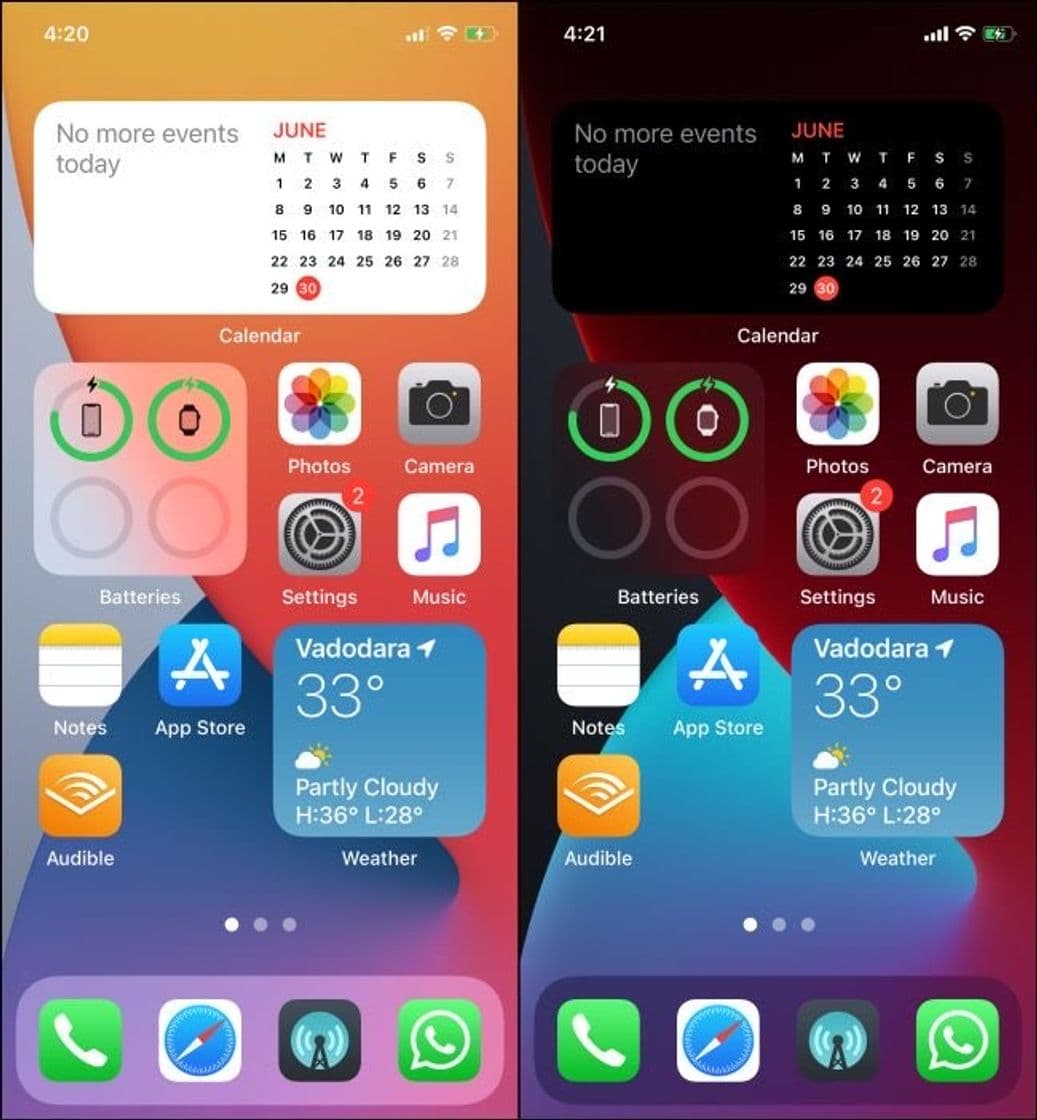 App Home Screen Widgets 