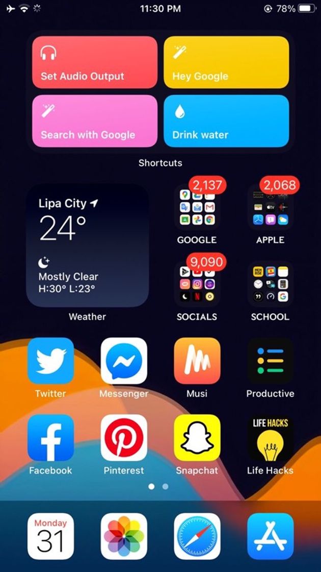 App Home Screen Idea #6