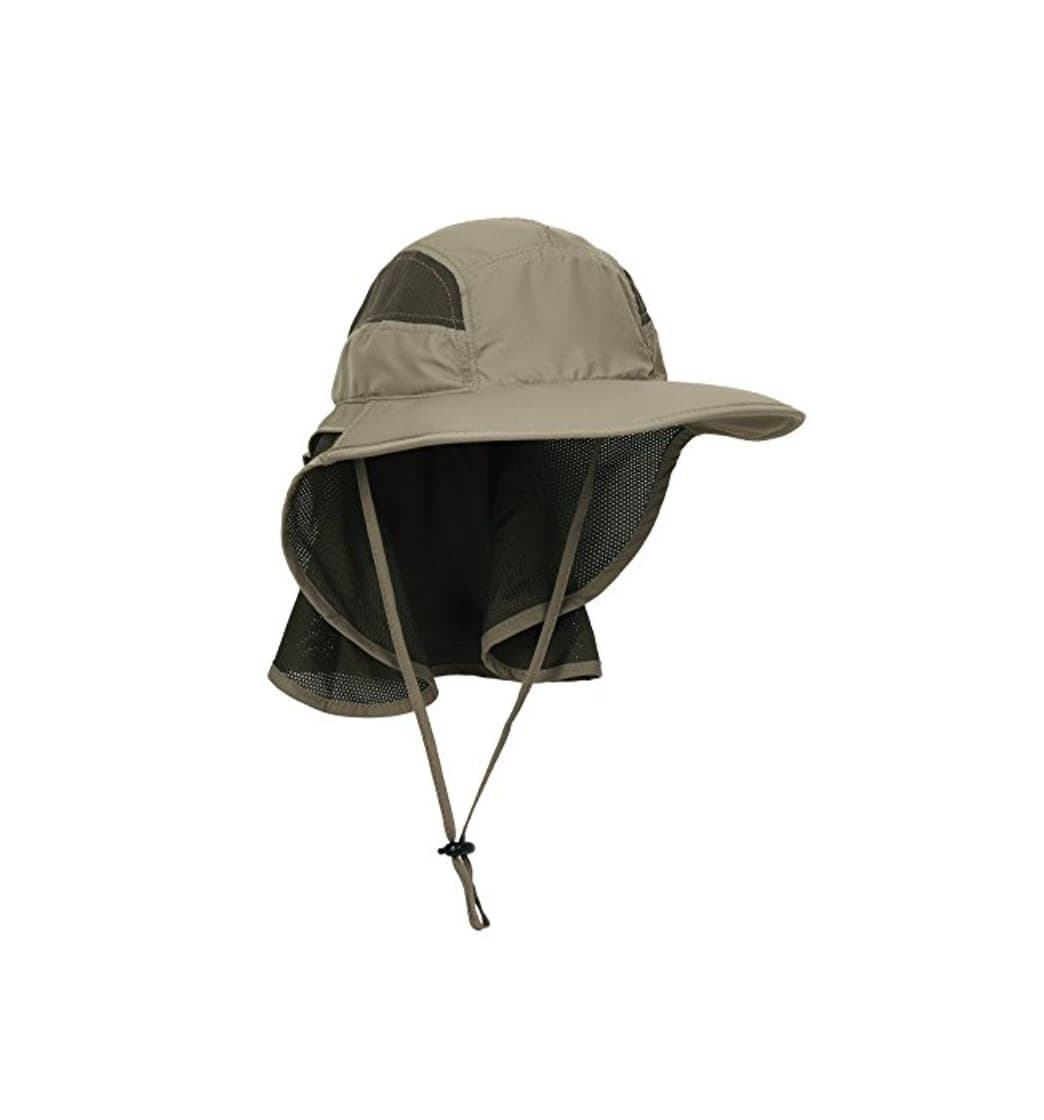 Moda Unisex Gorra de Safari con Extra Largo Protector de Nuca 12cm Gran