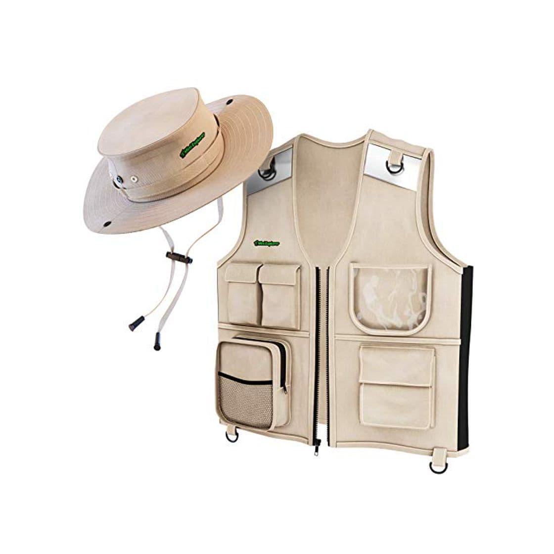 Producto Mini Explorer Juego Chaleco y Sombrero para Niños de 4 a 6