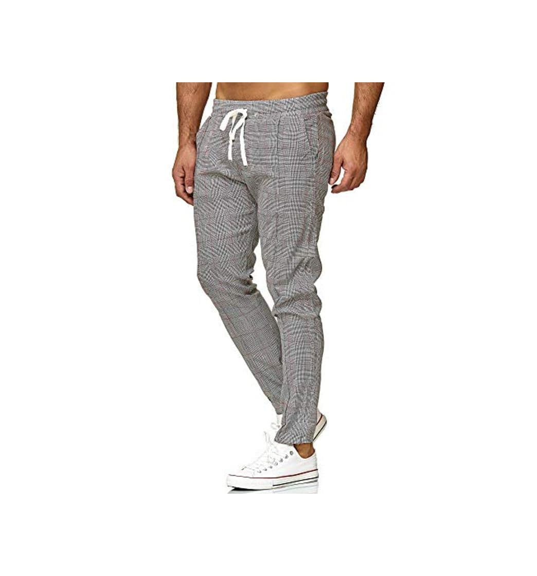 Fashion Red Bridge Pantalón para Hombre Slim